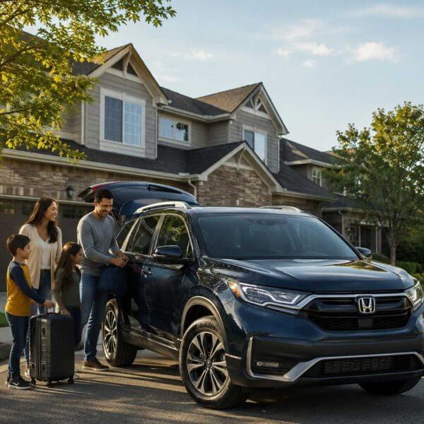 Car Insurance Support in Spring TX Family reviewing car insurance coverage in Spring, TX