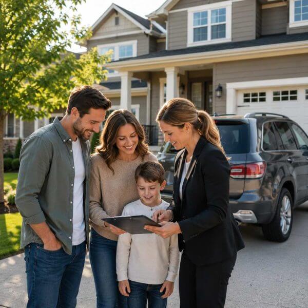Personal Insurance Family Coverage in Spring TX Family reviewing personal insurance coverage in Spring, TX